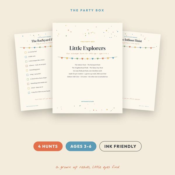 Toddler Scavenger Hunt Printable | Preschool Indoor & Outdoor Birthday Party Gam